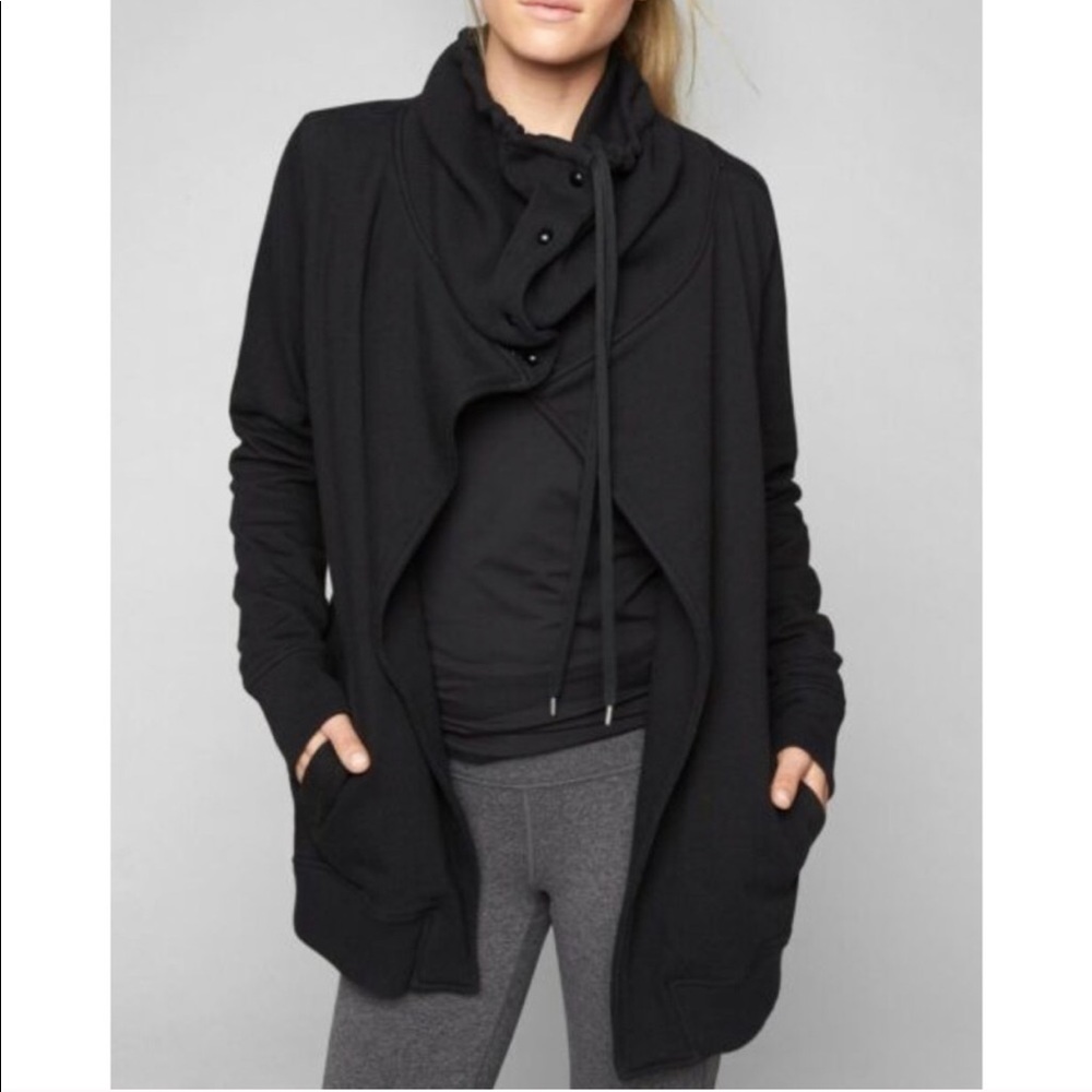 Athleta Wrappers Delight Jacket in Black Small